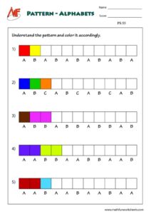 Alphabet Pattern Coloring