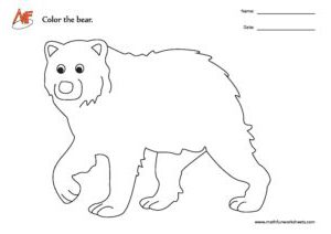Bear Coloring Activity