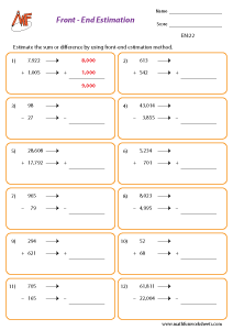 Estimation of numbers