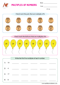 factors and multiples worksheet