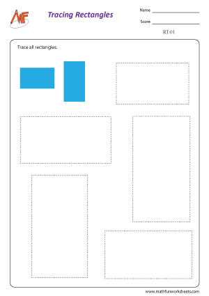 Identifying Rectangles Worksheets