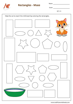 Identifying Rectangles Worksheets
