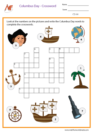 Columbus Day Worksheets