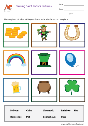 Saint Patrick's Day Worksheets