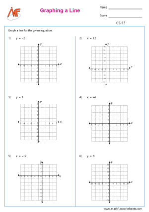 Download Graphing Lines Worksheets