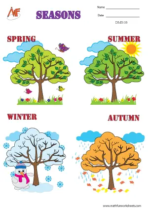 Days, Months, Seasons Worksheets