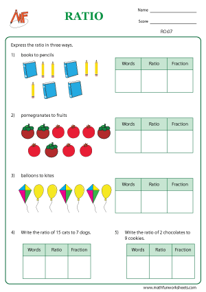 Ratio Worksheets
