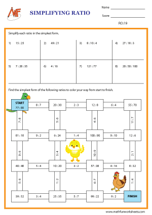 Ratio Worksheets