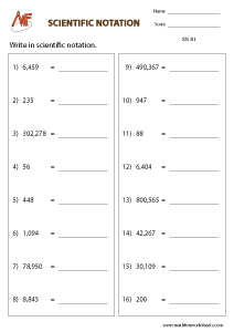 Scientific Notation