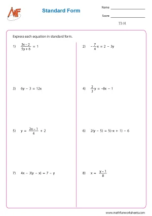 Two Intercept Form