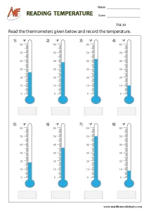 Temperature Worksheets