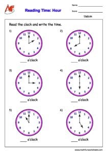 Time Worksheets