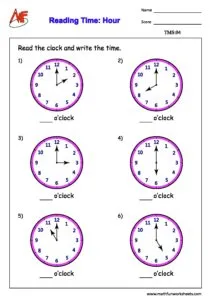 Time Worksheets