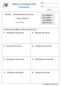Weight Unit Conversion