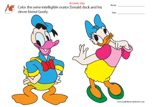 Donald & Goofy Coloring