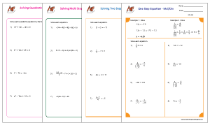 Equations