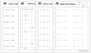 Horizontal Number Addition