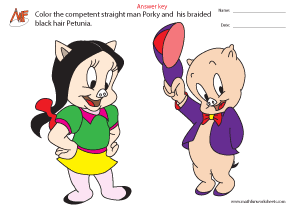 Porky & Petunia Coloring