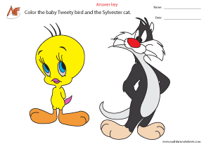 Sylvester & Tweety Coloring