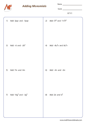 Adding Polynomials