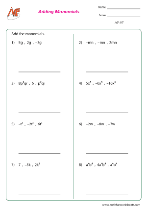 Adding Polynomials