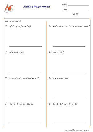 Adding Polynomials