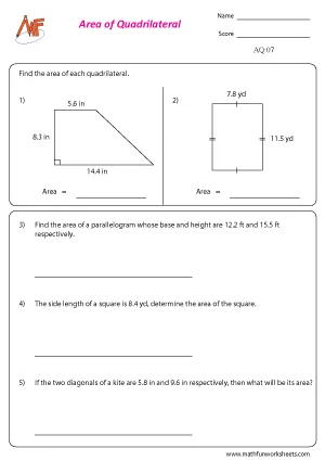 Area of Quadrilateral