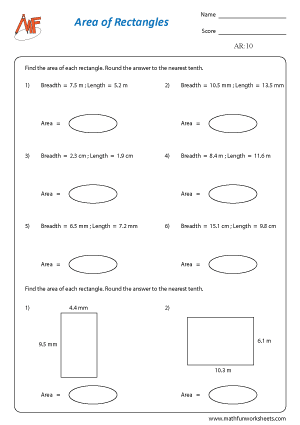 Area of Rectangle