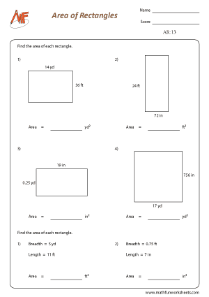 Area of Rectangle