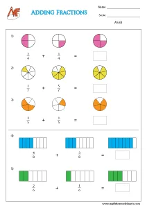 Fraction Addition Worksheets