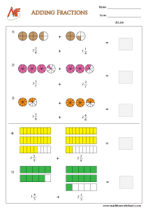 Fraction Addition Worksheets