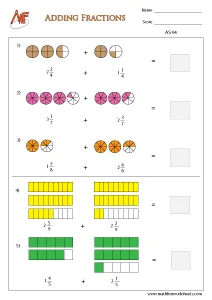Fraction Addition Worksheets
