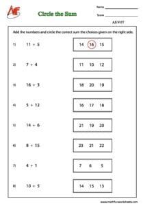 Circle the Number