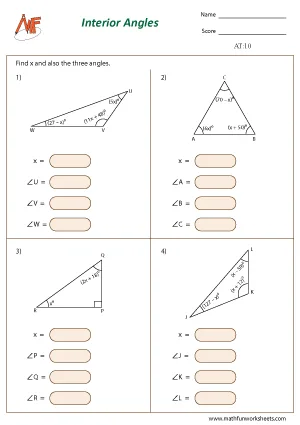 Angles in Triangles