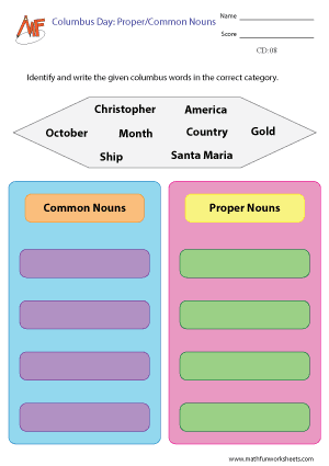 Columbus Day Worksheets