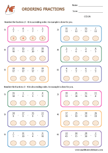 Comparing and Ordering Fractions