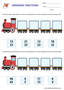 Comparing and Ordering Fractions