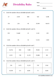 Divisibility Rules