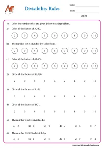 Divisibility Rules