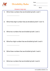 Divisibility Rules