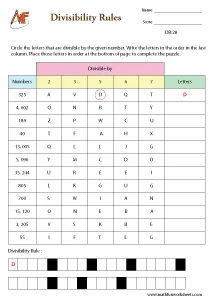 Divisibility Rules