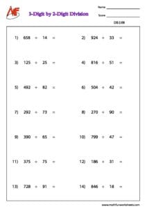 Division Worksheets