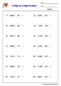 Division Worksheets