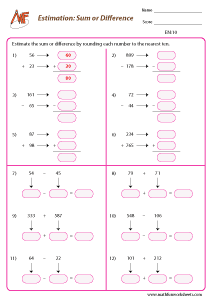 Estimation Worksheets
