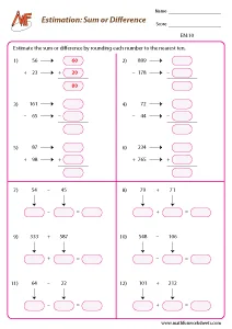 Estimation Worksheets