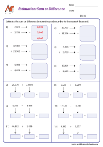 Estimation Worksheets
