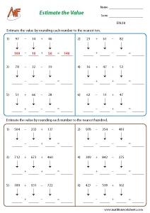 Estimation Worksheets