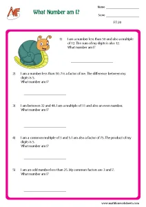 Factors and Multiples