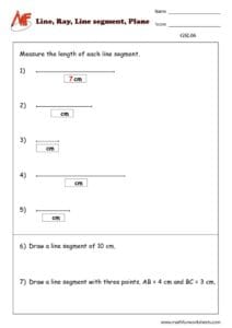 Lines, Rays, Line Segments and Planes