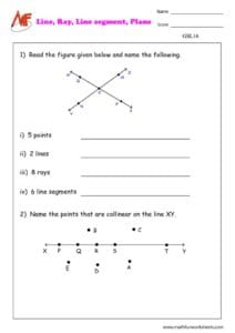 Lines, Rays, Line Segments and Planes